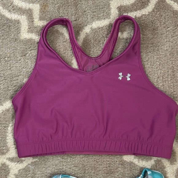 Under Armour & FWD Magenta and Teal Sports Bra Duo, Youth size L - Picture 4 of 8